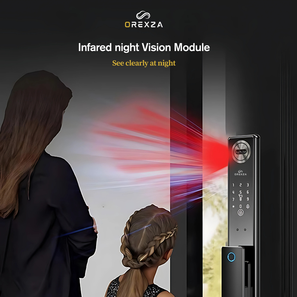 Orexza S02 3D Face Scan Smart Lock - Black
