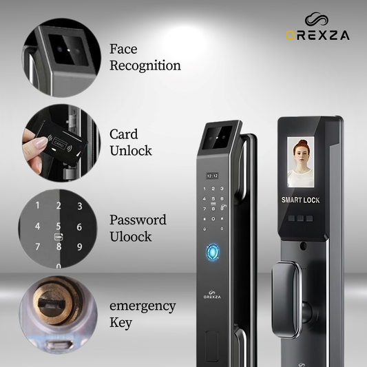 Orexza A26 3D Biometrics Smart Lock - Sliver Black